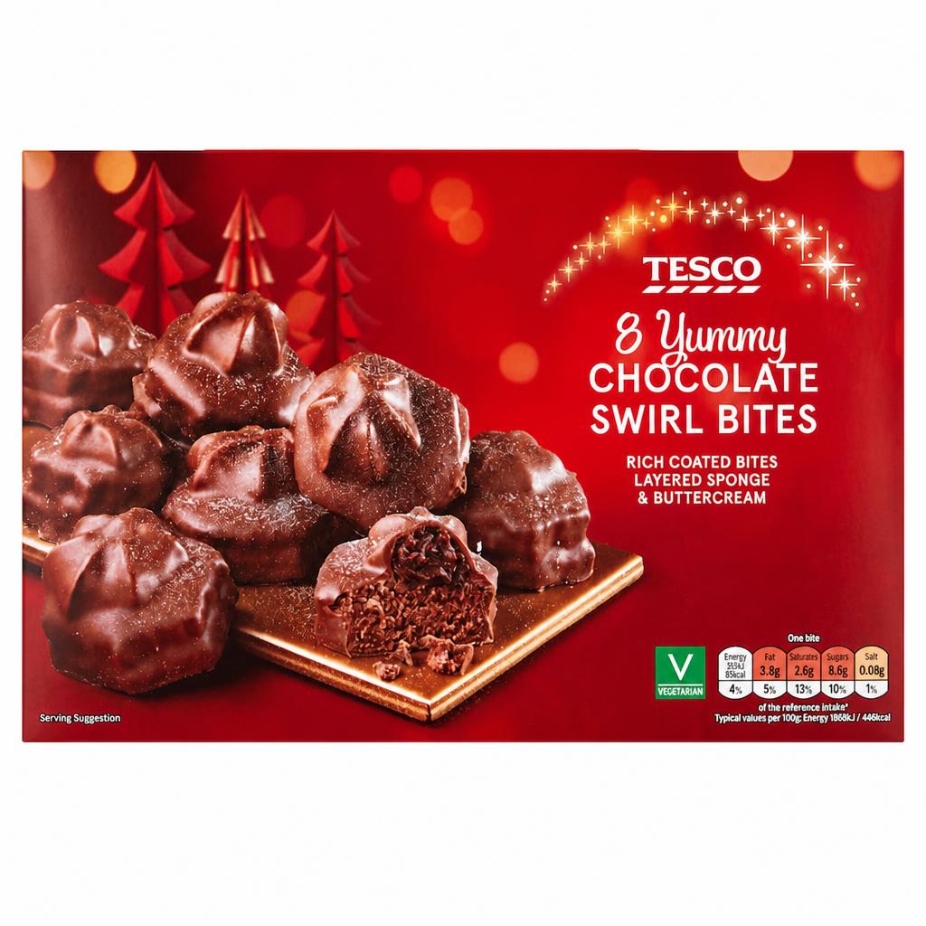 Tesco Chocolate Swirl Bites 8 Pack