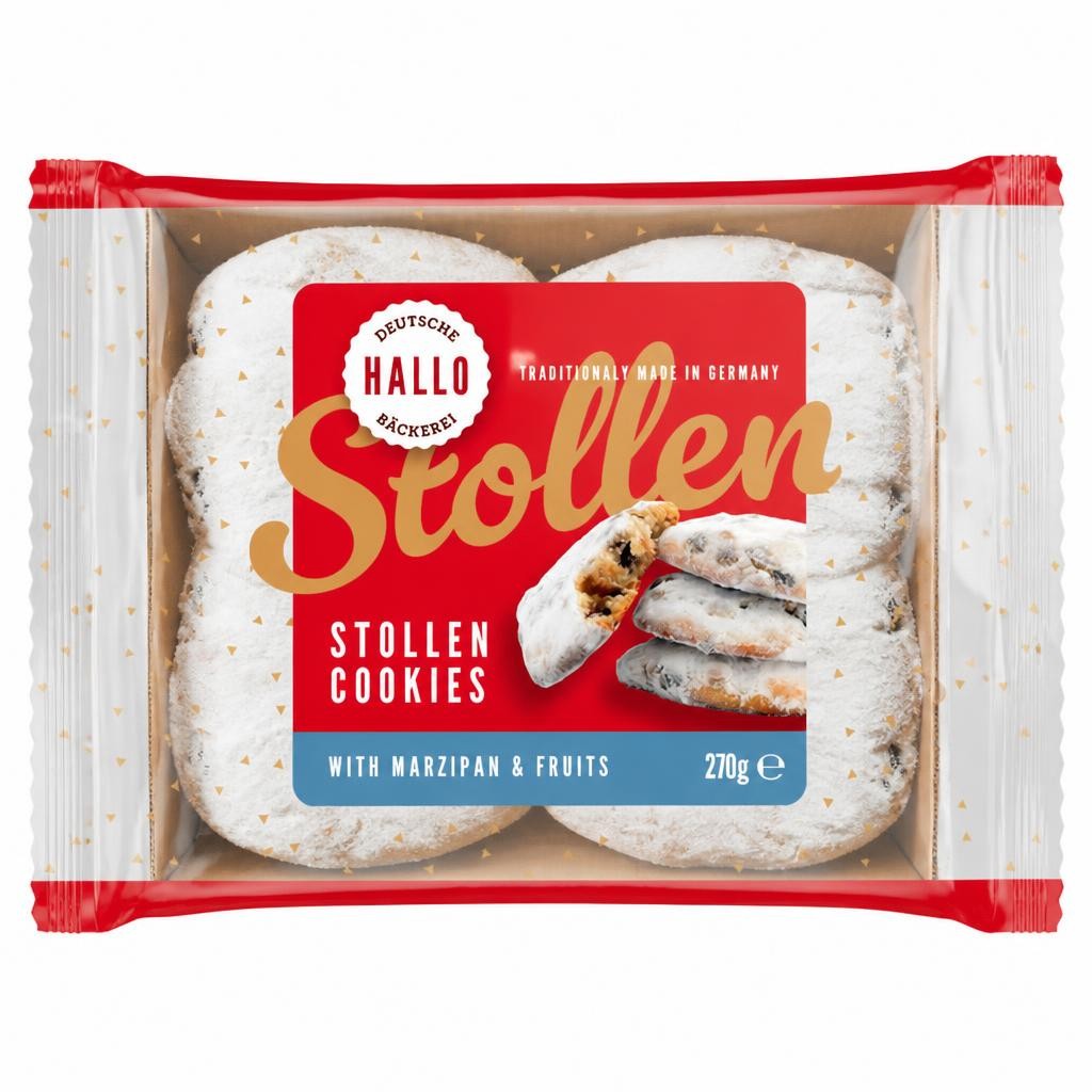 Hallo Deutsche Bäckerei Stollen Cookies 270g