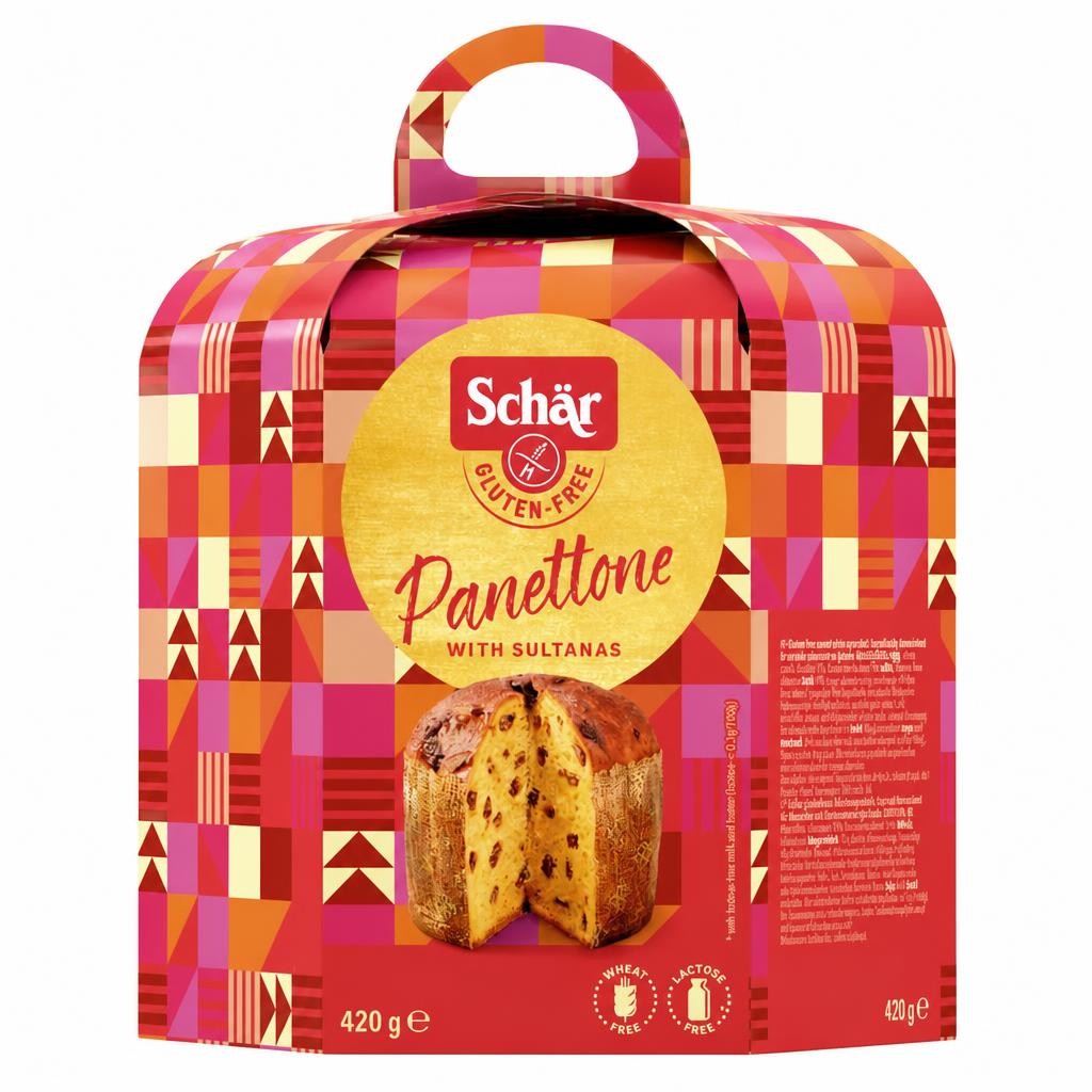 Schar Gluten Free Panettone With Raisins 420G