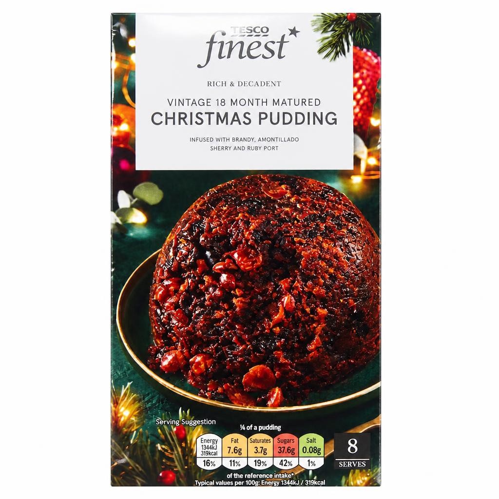 Tesco Finest 18 Month Mature Christmas Pudding 800g