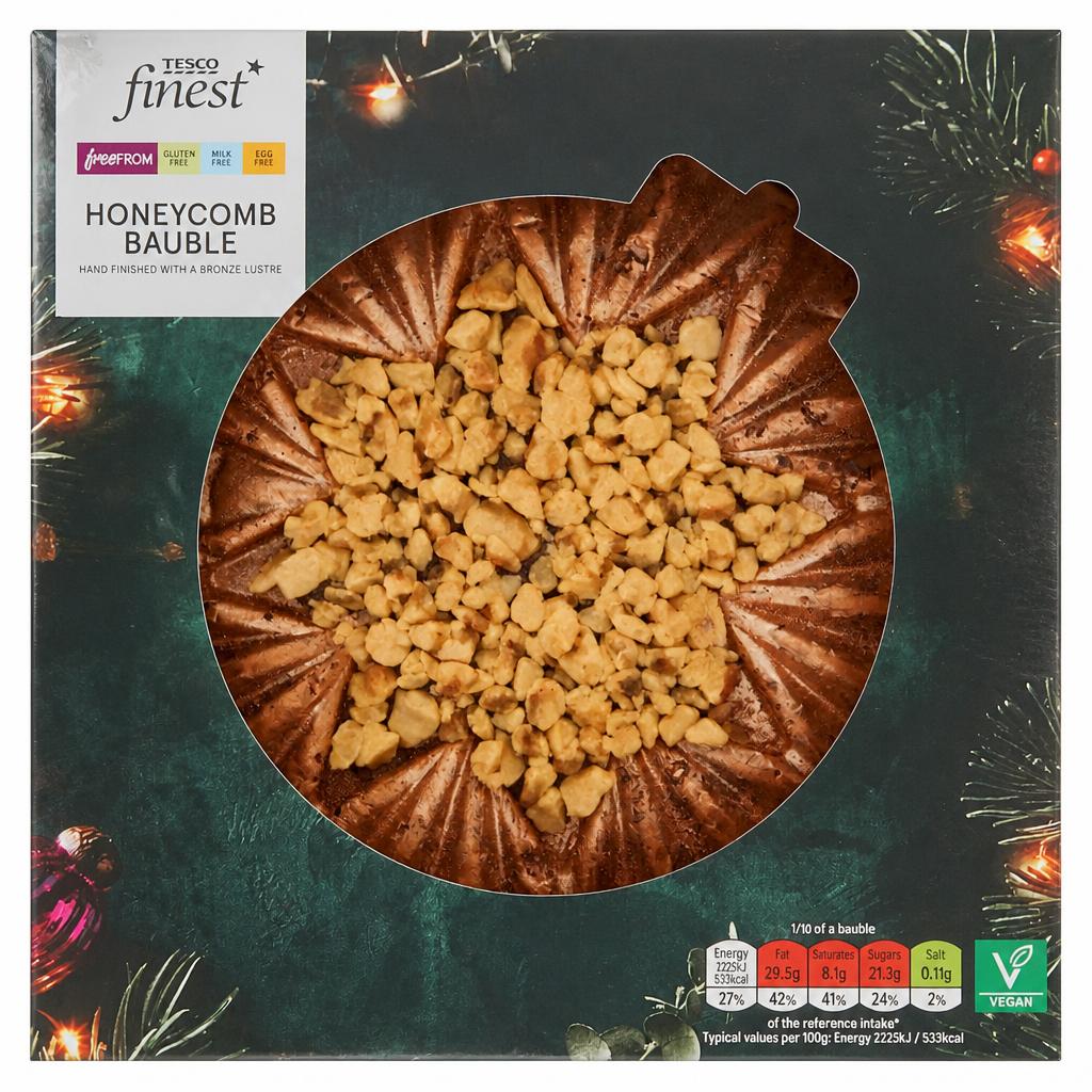 Tesco Finest FF Honeycomb Bauble 605g