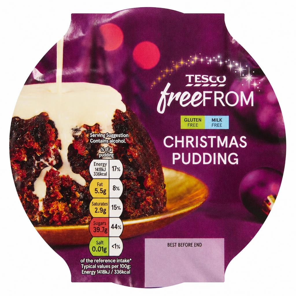 Tesco Free From Christmas Pudding 400G