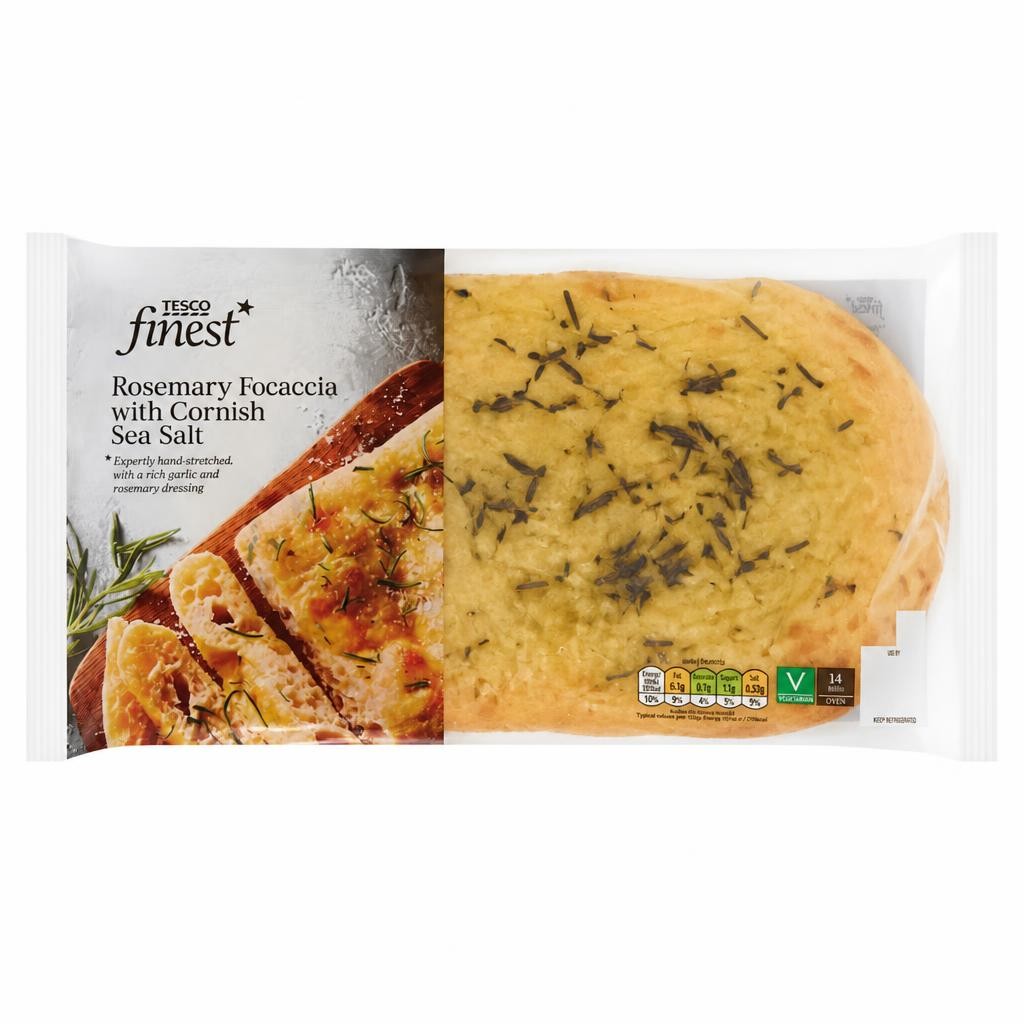 Tesco Finest Rosemary Focaccia with Cornish Sea Salt 280g