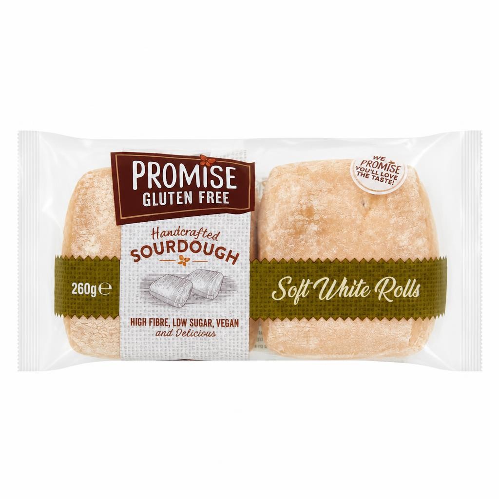 Promise Gluten Free Sourdough soft White rolls 260g