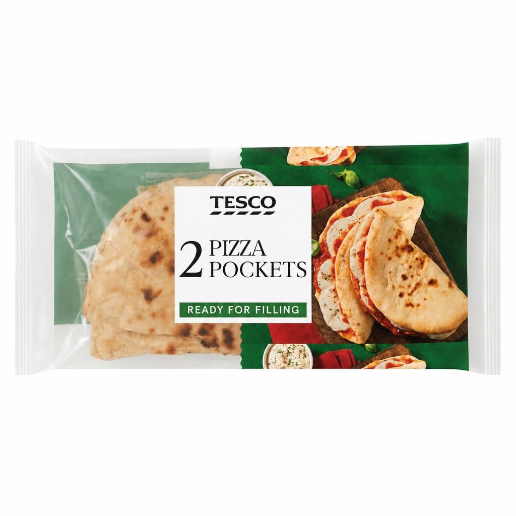 Tesco 2 Long Ferment Pizza Pockets