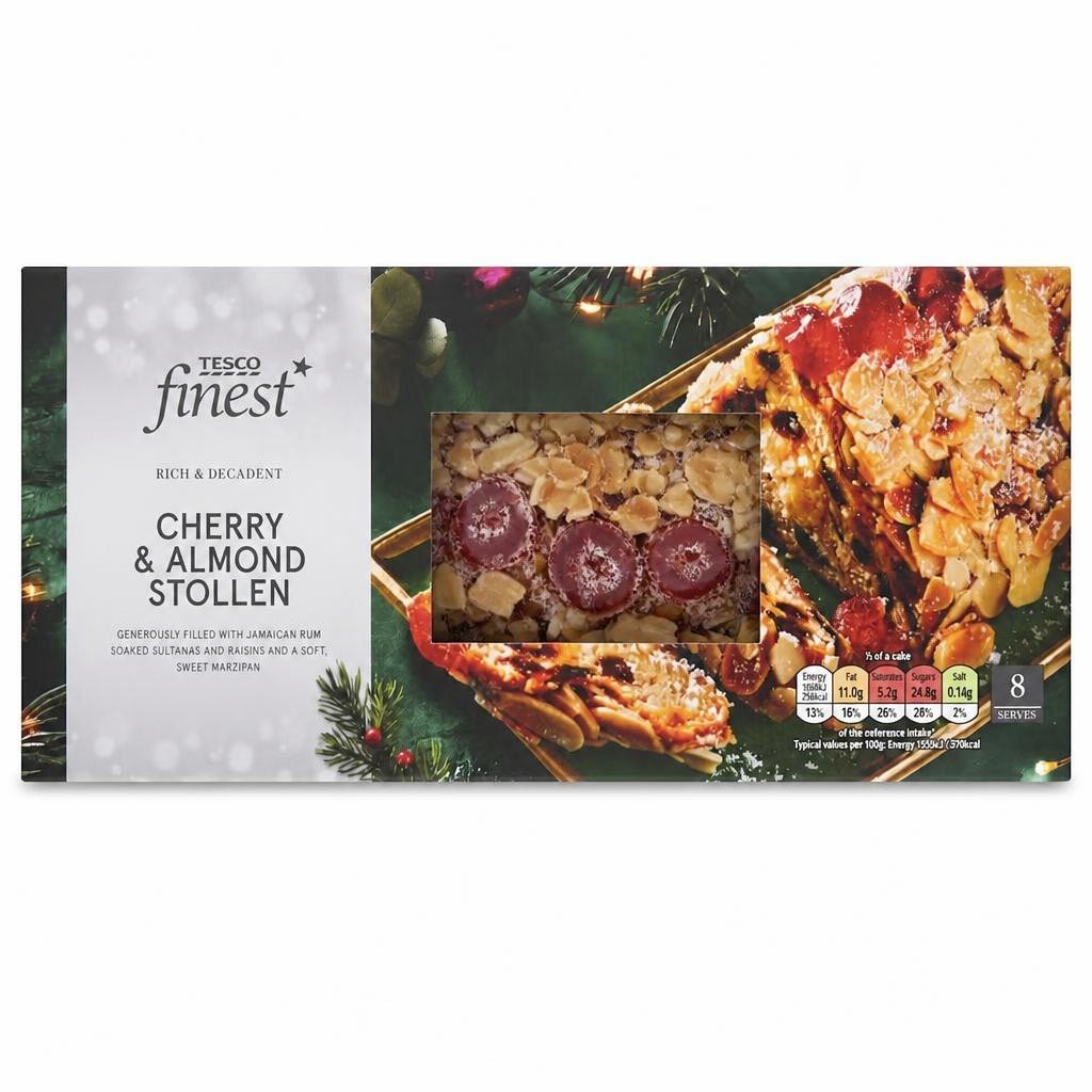 Tesco Finest Cherry & Almond Whole Stollen