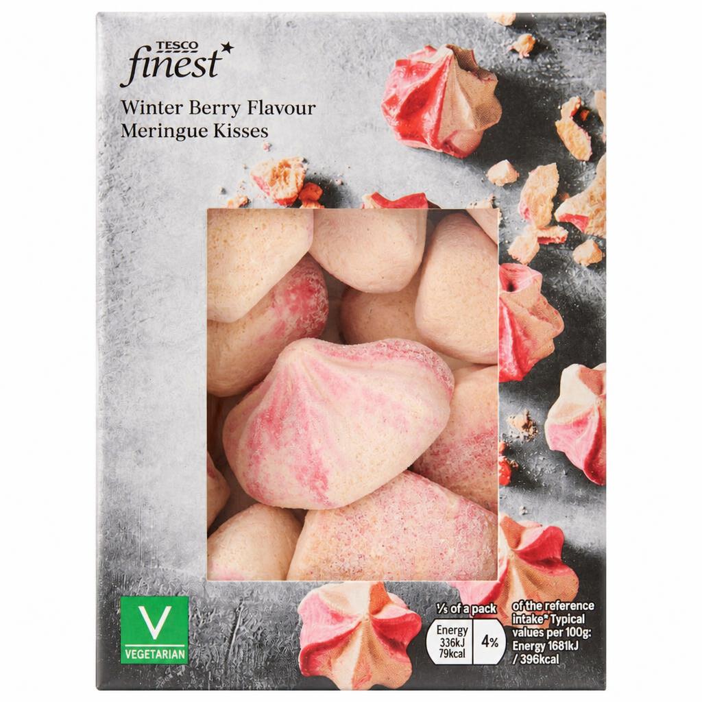 Tesco Finest Winter Berry Flavour Meringue Kisses 100g