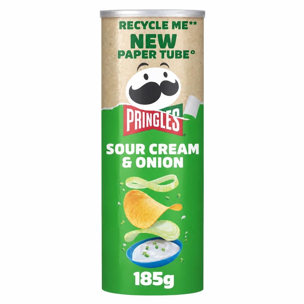Pringles Sour Cream & Onion Sharing Crisps 185g