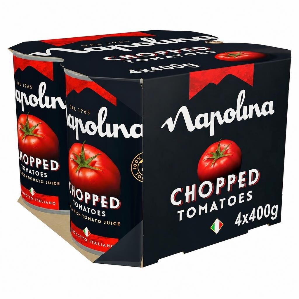 Napolina Chopped Tomatoes 4 X 400G