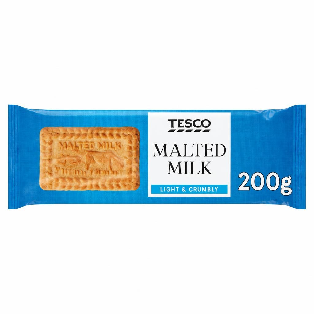 Tesco Malted Milk Biscuits 200G