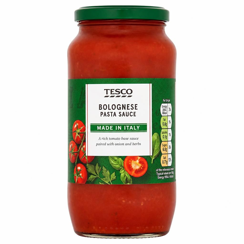 Tesco Bolognese Pasta Sauce Jar 500G