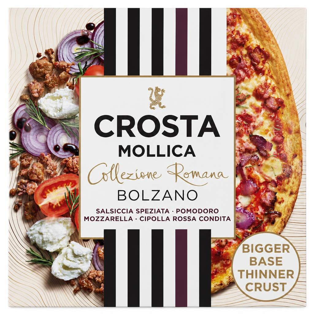 Crosta Mollica Collezione Romana Bolzano Pizza - Salsiccia & Red Onion 491g