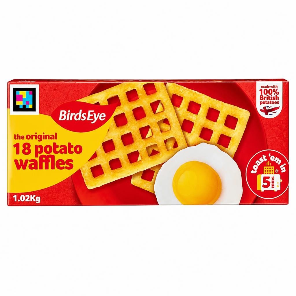 Birds Eye 18 Potato Waffles 1.02Kg