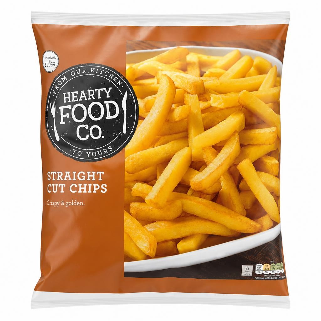 Hearty Food Co Straight Cut Chips 1.5Kg