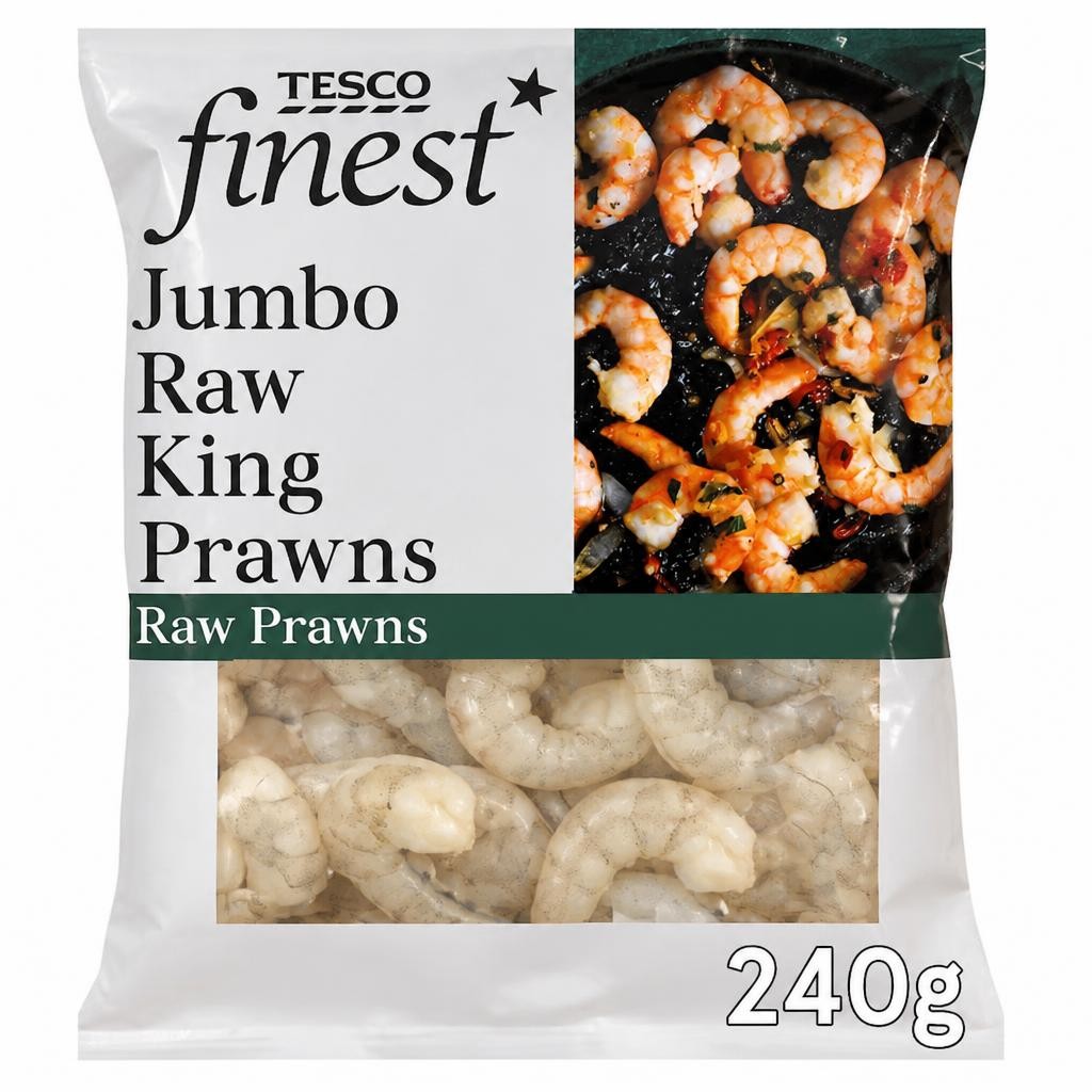 Tesco Finest Jumbo Raw King Prawns 240g