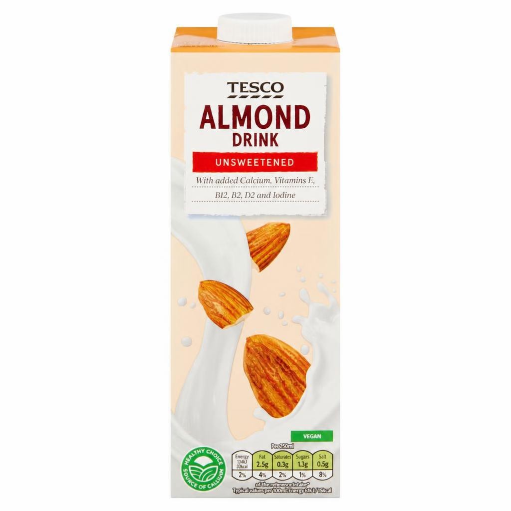Tesco Unsweetened Almond Drink 1L