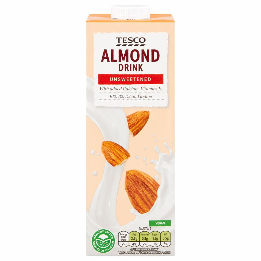 Tesco Unsweetened Almond Drink 1L