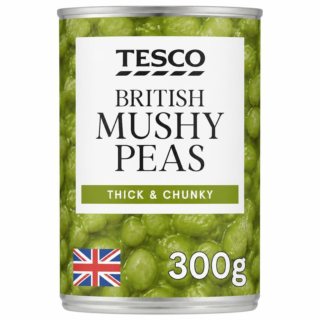 Tesco British Mushy Peas 300G