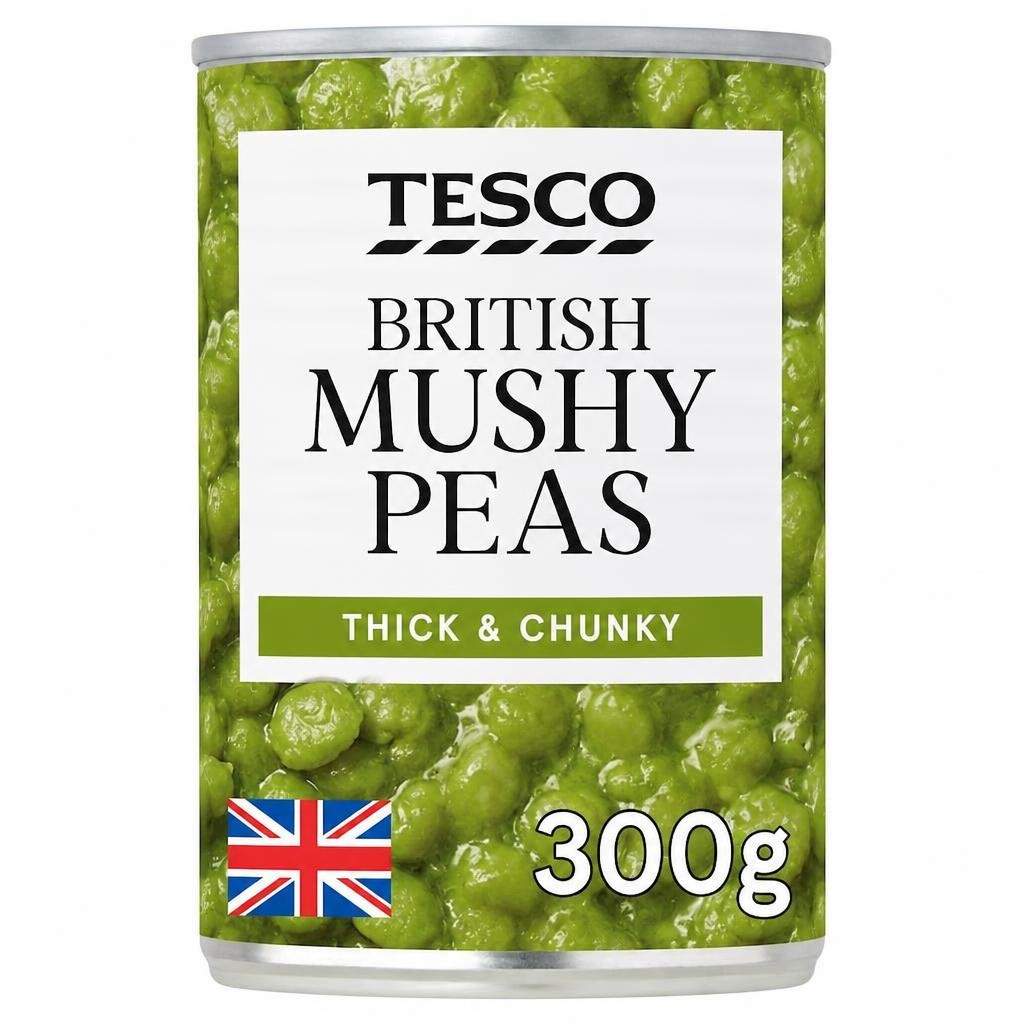 Tesco British Mushy Peas 300G