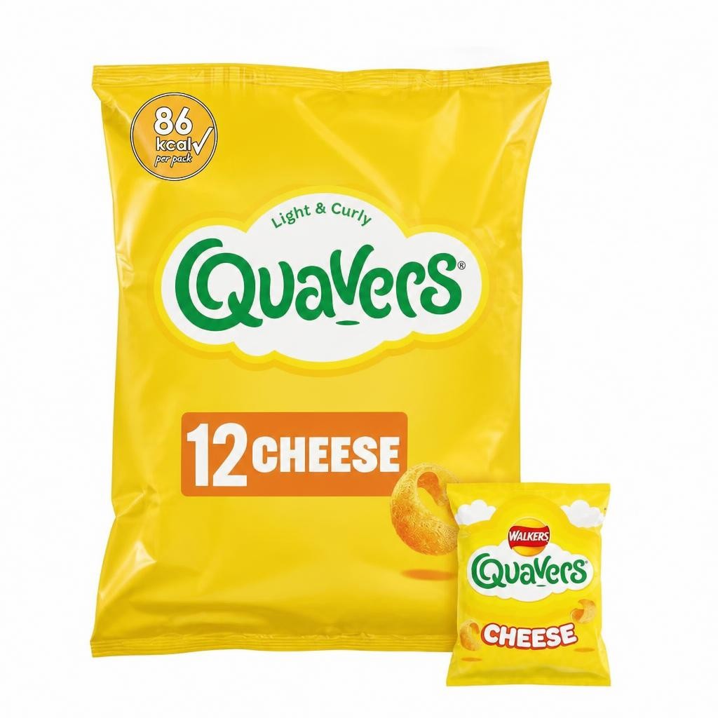 Walkers Quavers Cheese Multipack Crisps 12x16g