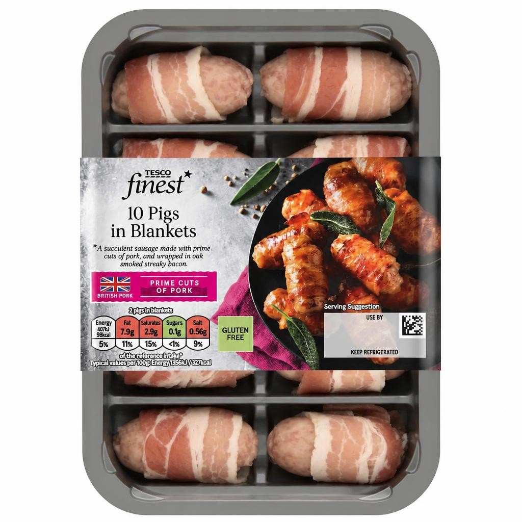 Tesco Finest 10 Pigs In Blankets 210G