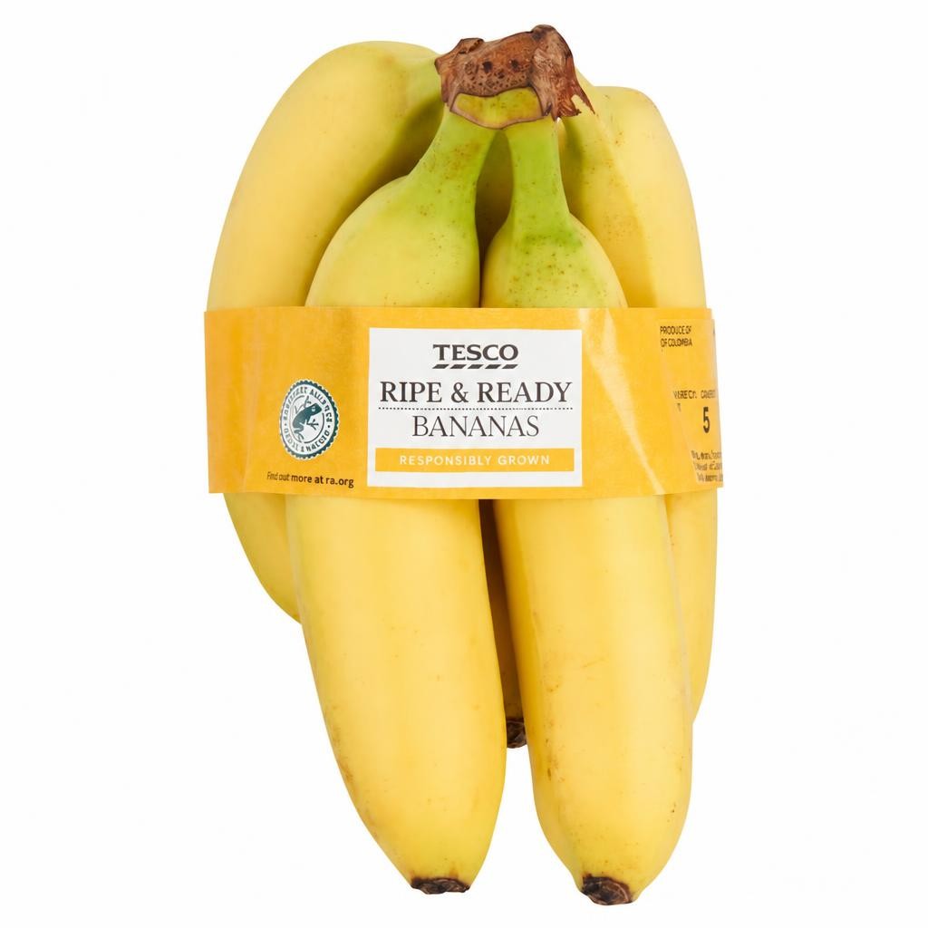 Tesco Ripe Bananas 5 Pack