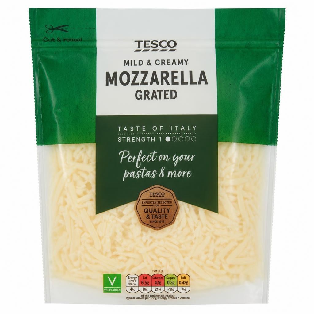 Tesco Grated Mozzarella 250G