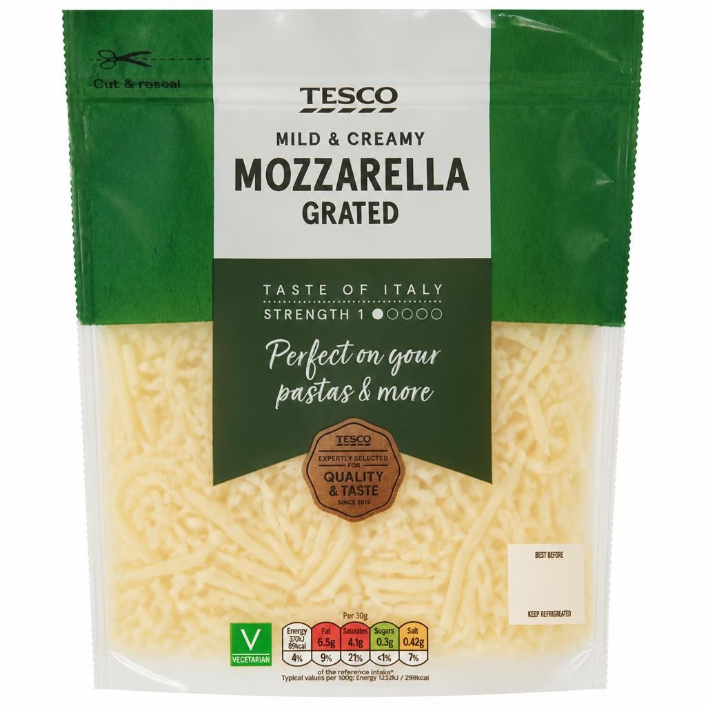 Tesco Grated Mozzarella 250G