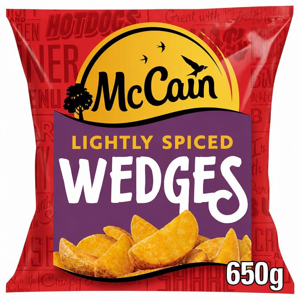 McCain Lightly Spiced Potato Wedges 650G