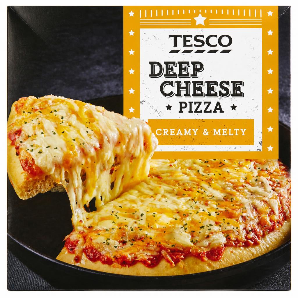 Tesco Deep Pan Cheese Pizza 386G