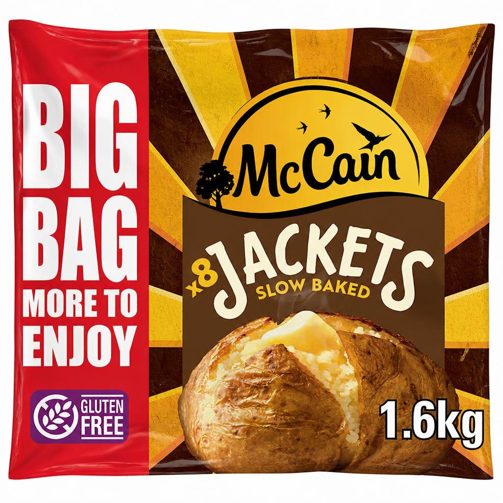 McCain 8 Baked Jacket Potatoes 1.6kg