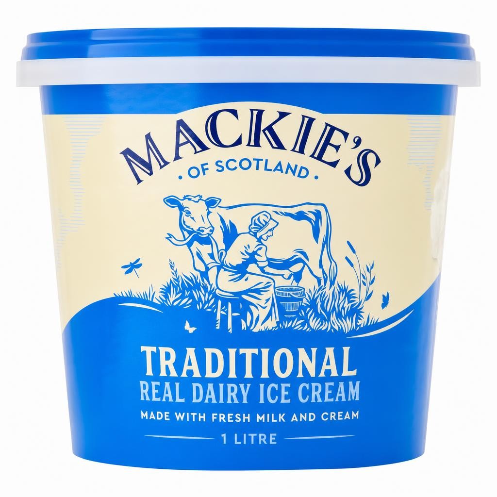 Mackie's Traditional Luxury Dairy Ice Cream 1 Litre