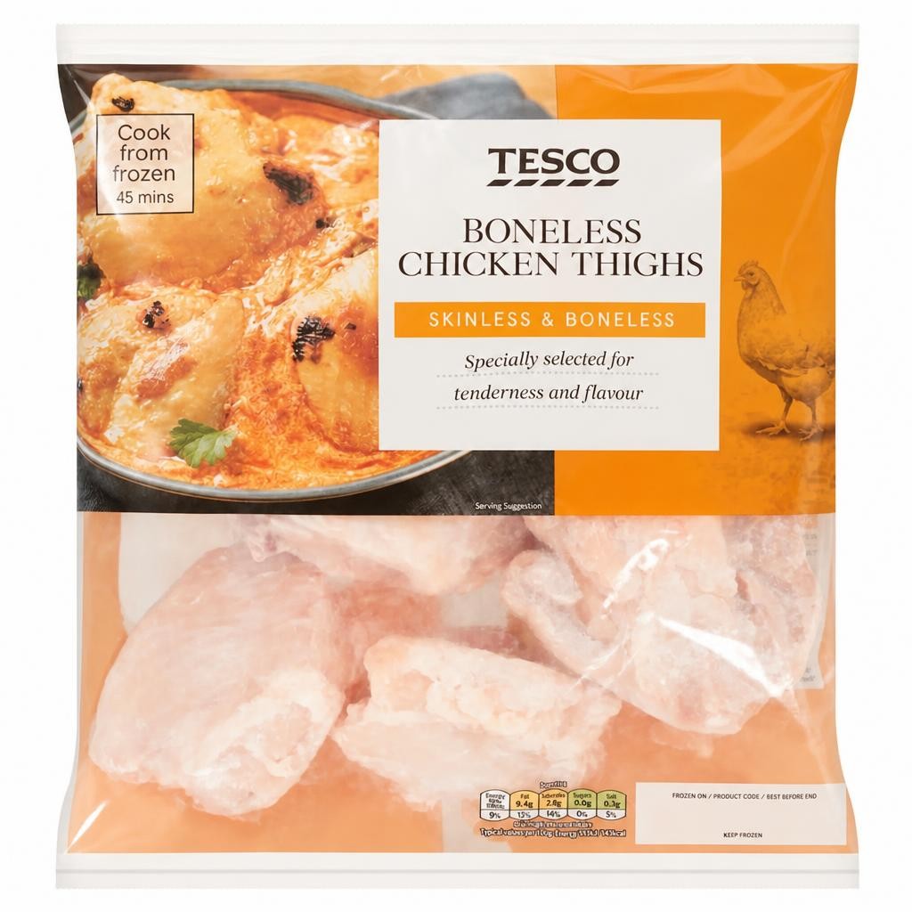 Tesco Boneless Chicken Thighs 500G