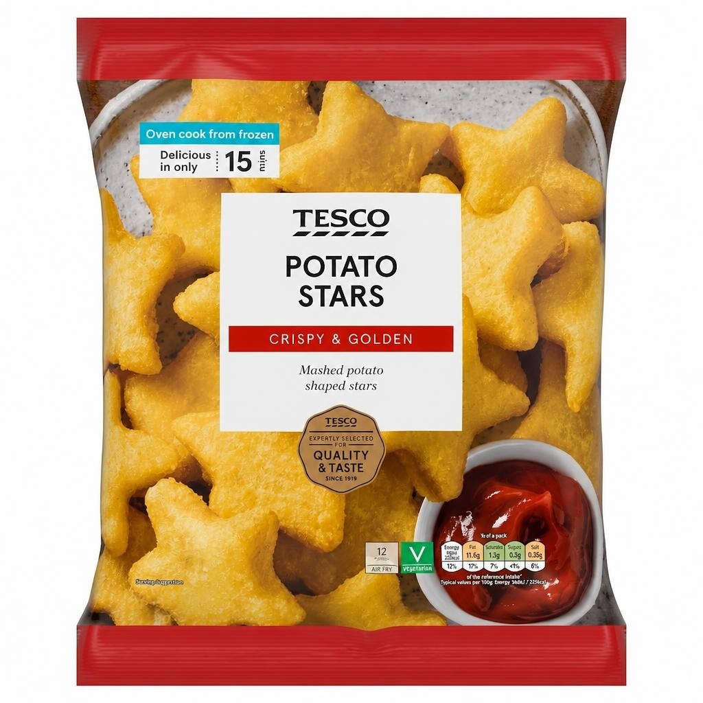 Tesco Potato Stars 500G