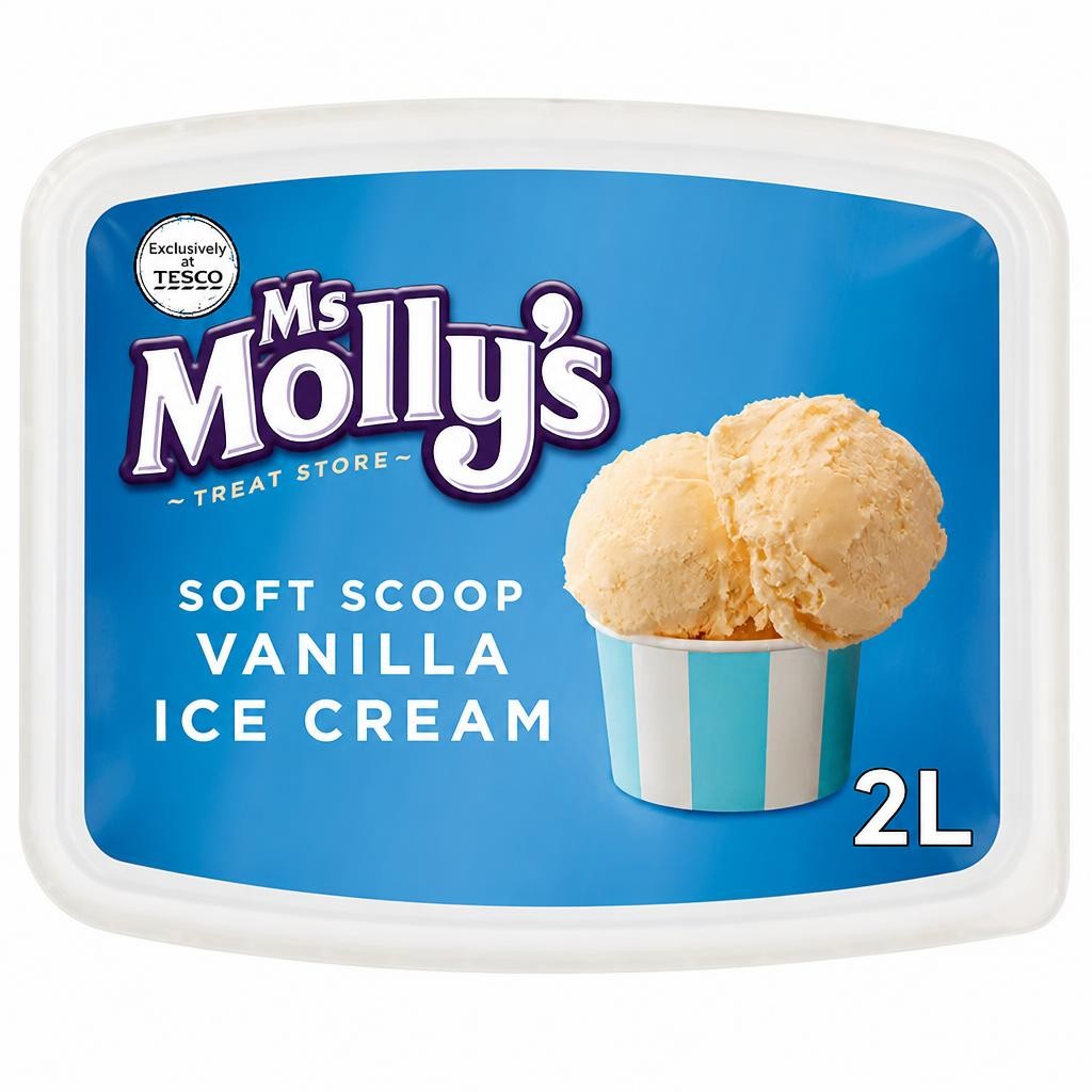Ms Molly's Vanilla Ice Cream 2Ltr