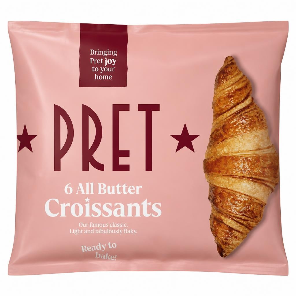 Pret 6 All Butter Croissants 330g