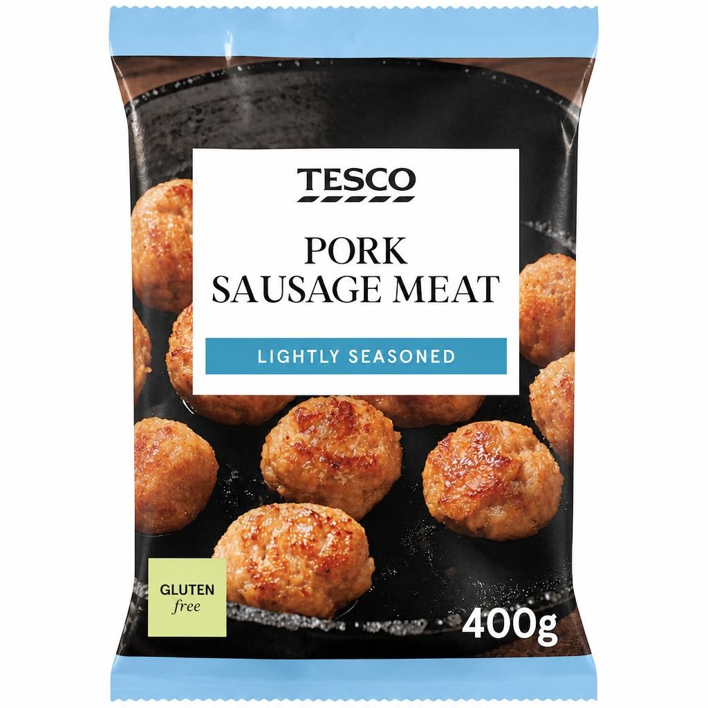 Tesco Pork Sausage Meat 400G