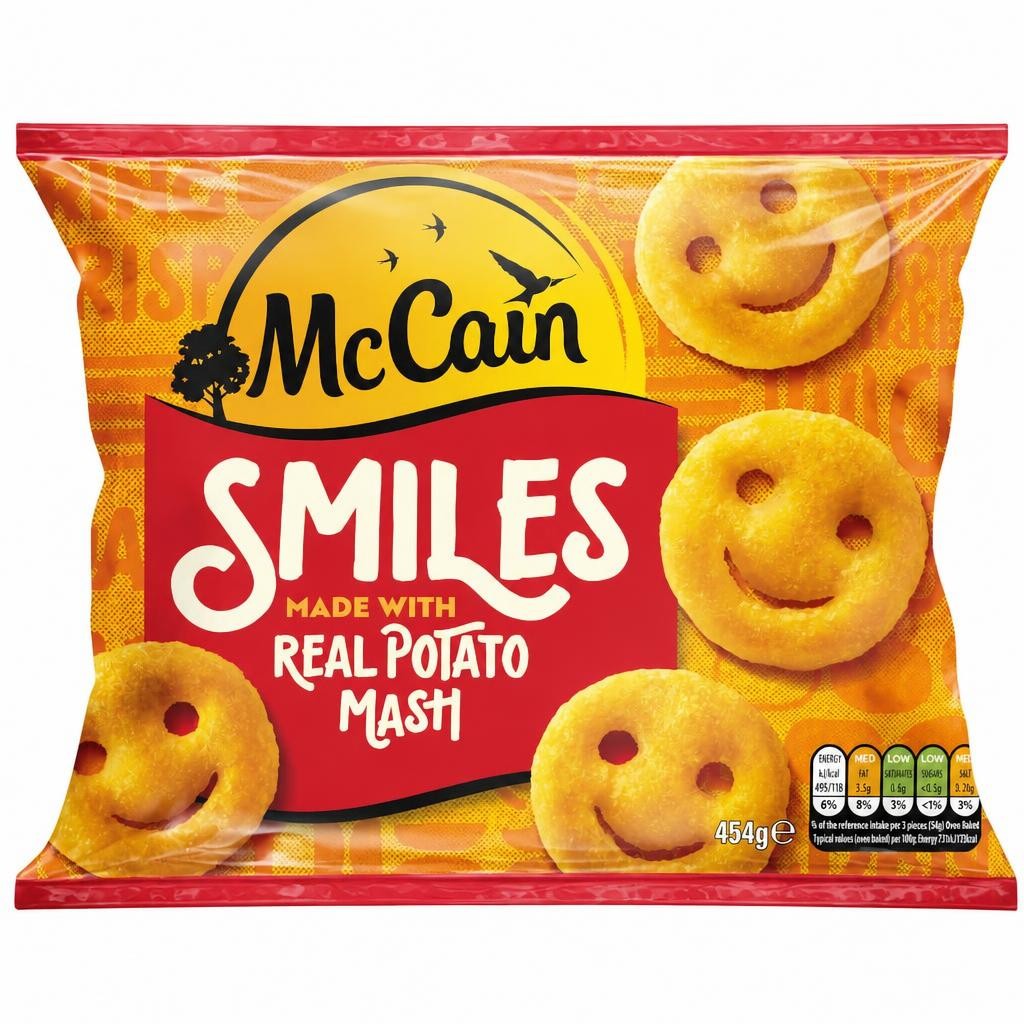 McCain Potato Smiles 454G