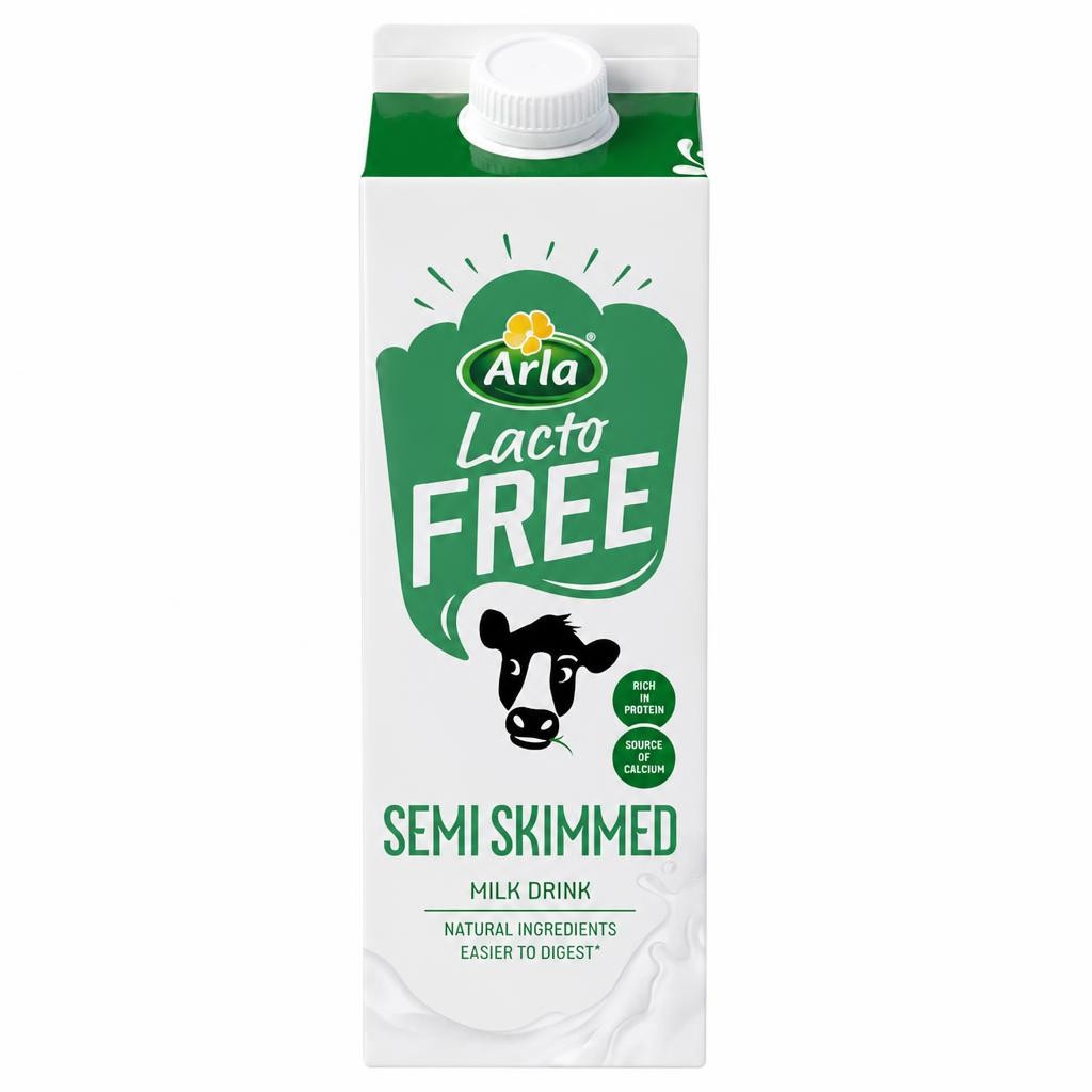 Arla LactoFREE Semi Skimmed Milk Drink 1L