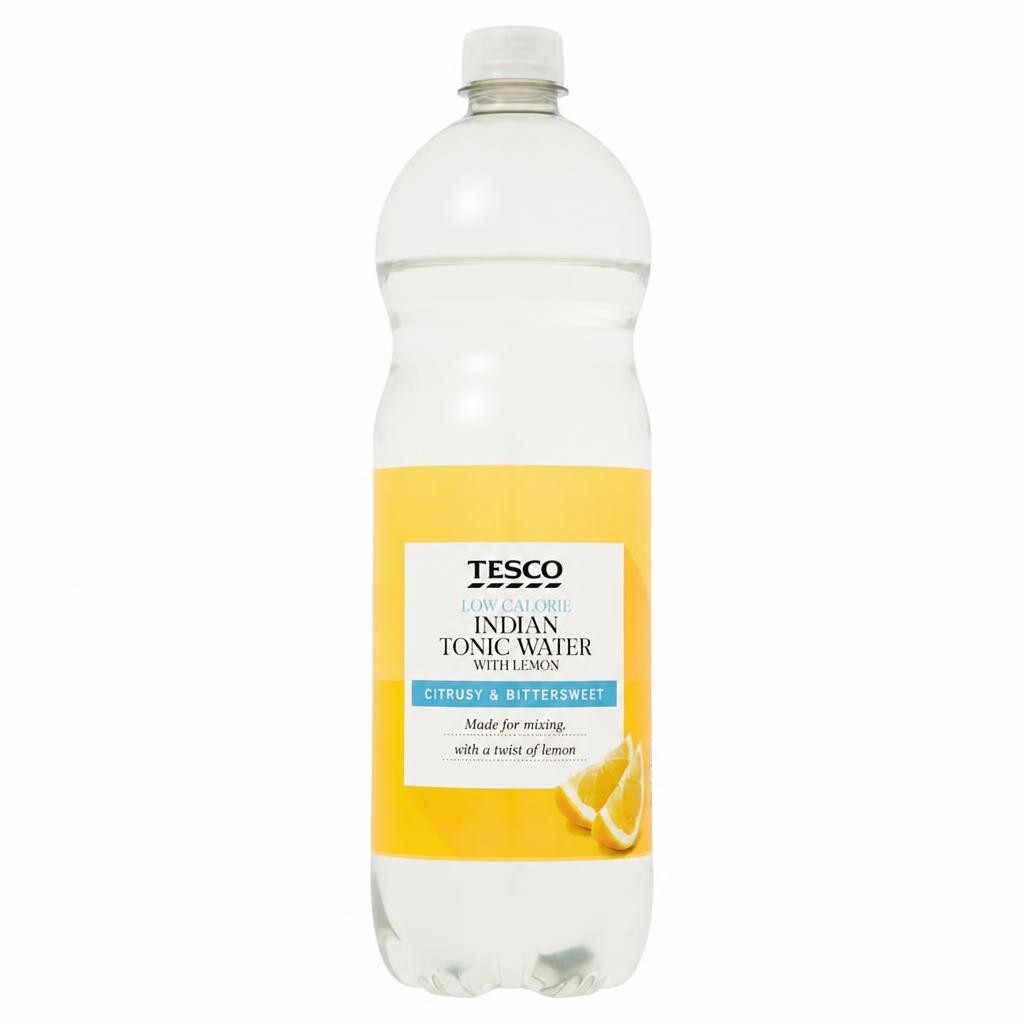 Tesco Low Calorie Indian Tonic Water With Lemon 1Lt