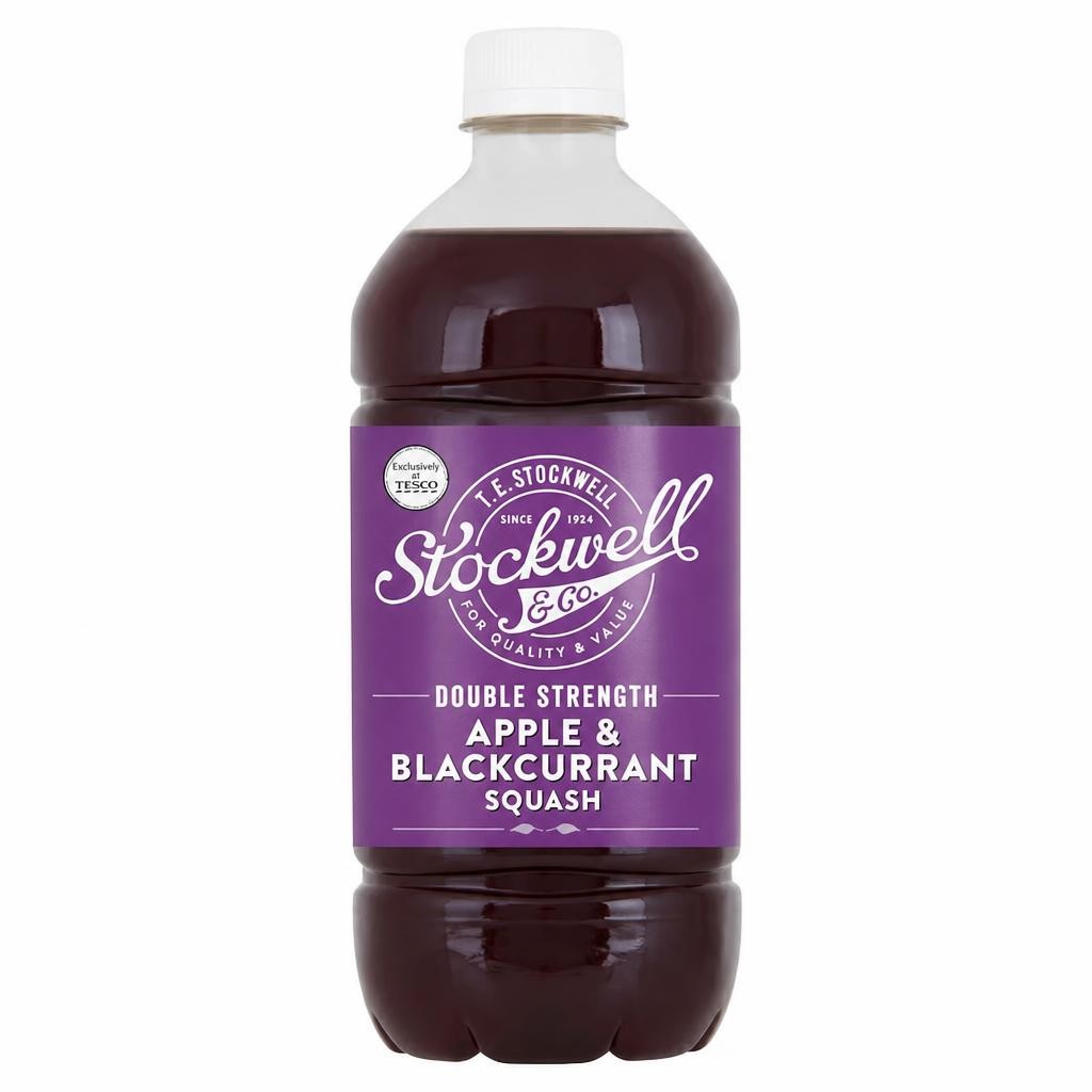 Stockwell & Co Apple & Blackcurrant No Added Sugar Squash 750Ml