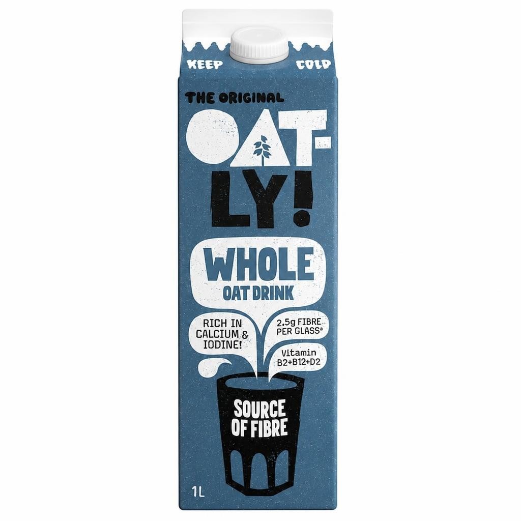 Oatly Whole Oat Drink Chilled 1L
