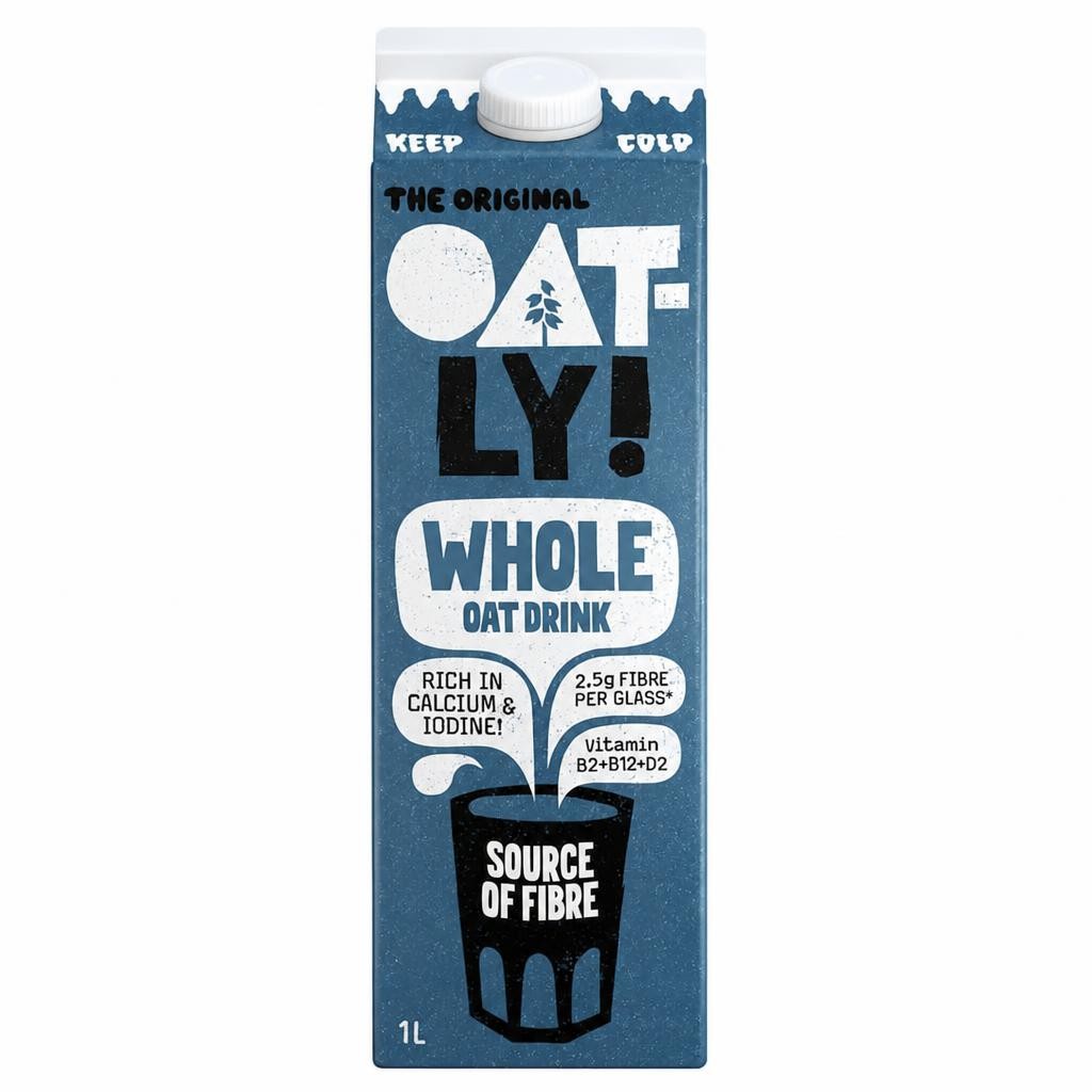 Oatly Whole Oat Drink Chilled 1L