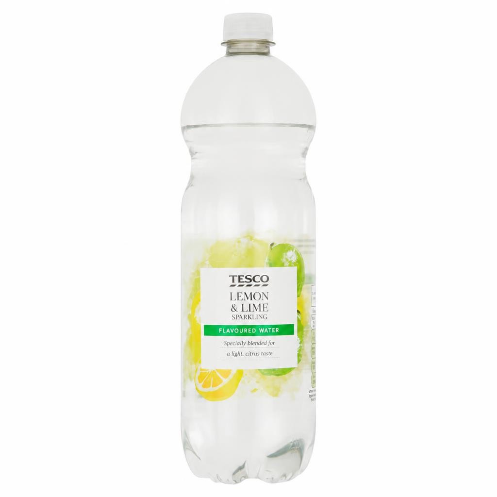Tesco Sparkling Water Lemon & Lime 1 Litre