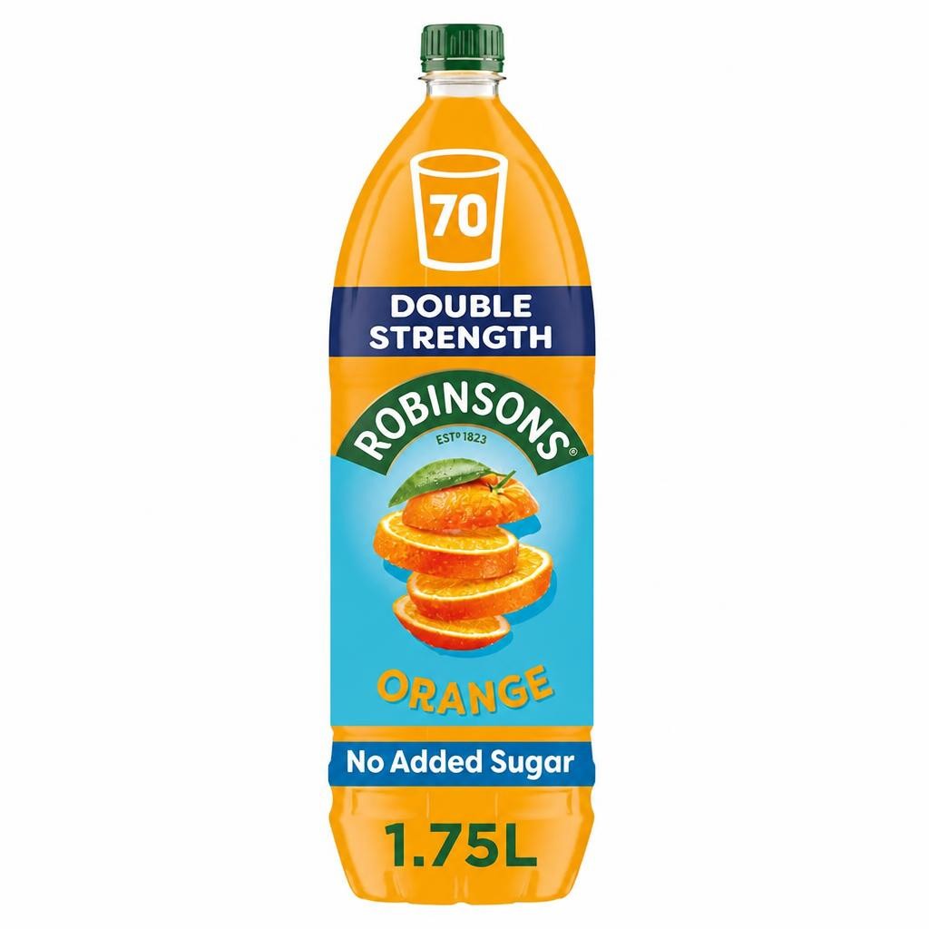 Robinsons Double Strength Orange No Added Sugar Squash 1.75L