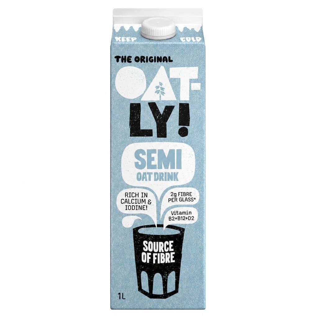 Oatly Semi Oat Drink Chilled 1L