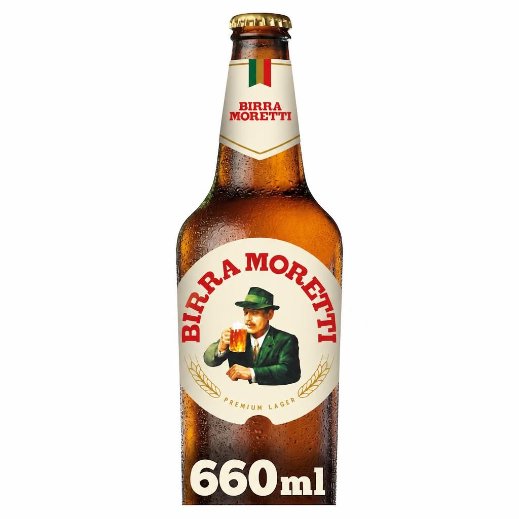 Birra Moretti Premium Lager Beer Bottle 660ml