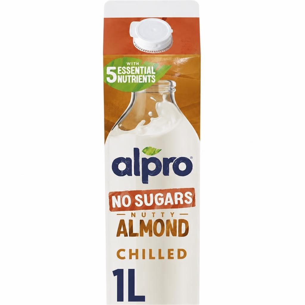 Alpro Almond No Sugar Chilled Dairy Free Drink 1L