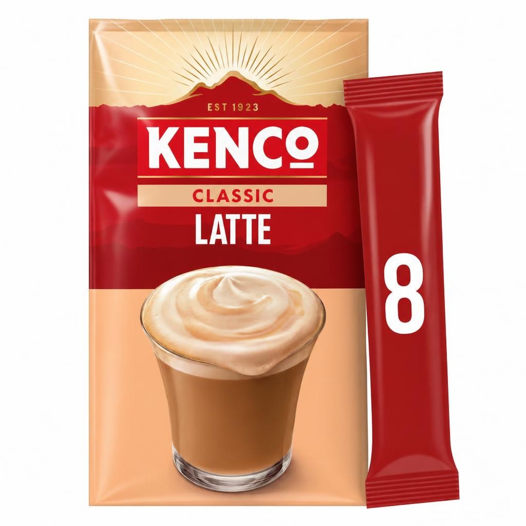 Kenco Original Latte Instant Coffee 8 X 16.3G