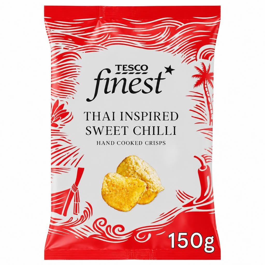 Tesco Finest Thai Inspired Sweet Chilli Crisps 150G